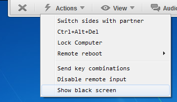 How to show black screen on remote computer using TeamViewer | Code ...